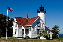 West Chop Lighthouse in Martha's Vineyard, Massachusetts